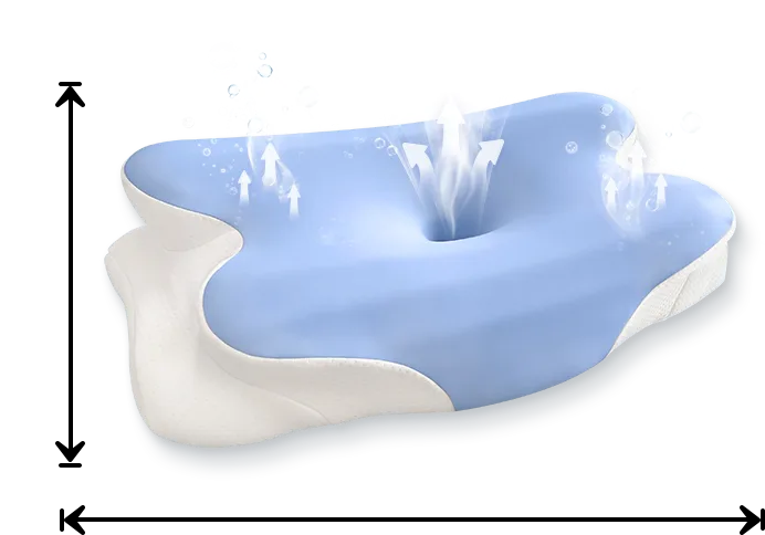 Melara Max™ Spinal Alignment Comfort Pillow — Layered Memory Foam Construction — Buy Online Official Website